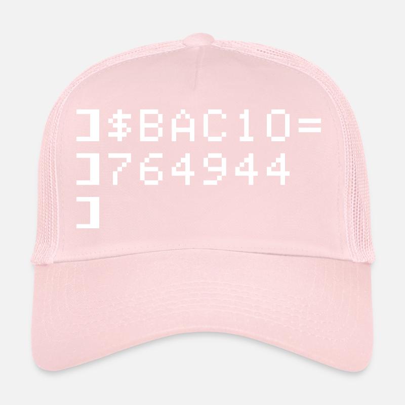 Bacio BAC10 8-Bit Esadecimale Code Nerd Pixel Art Trucker Cap