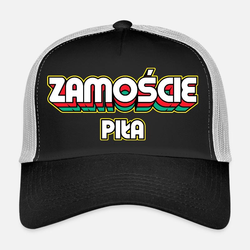 Zamość Piła. Name des Retro-Bezirks Trucker Cap