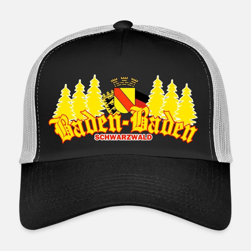 Baden-Baden - Trucker Cap - Schwarz/Steingrau