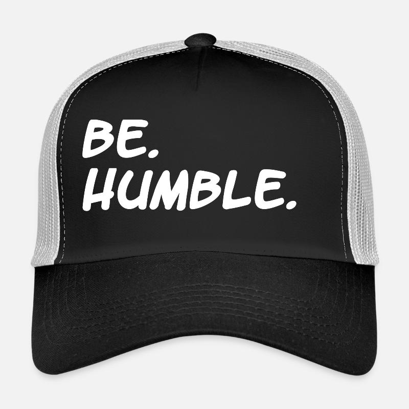 be humble / kendrick lamar / hiphop / geschenk - Trucker Cap - Schwarz/Steingrau