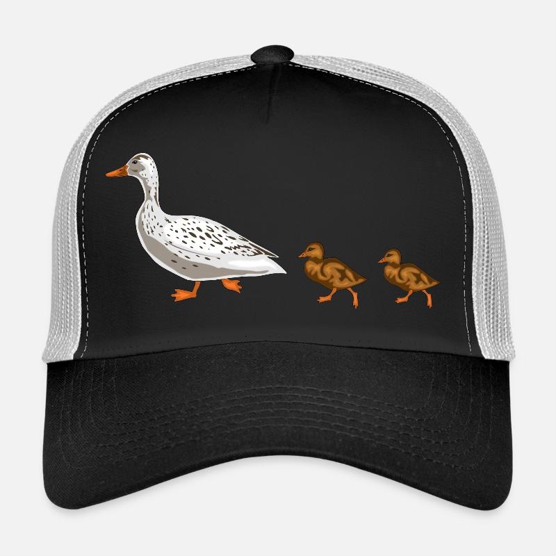 duck - Trucker Cap - black/stone grey