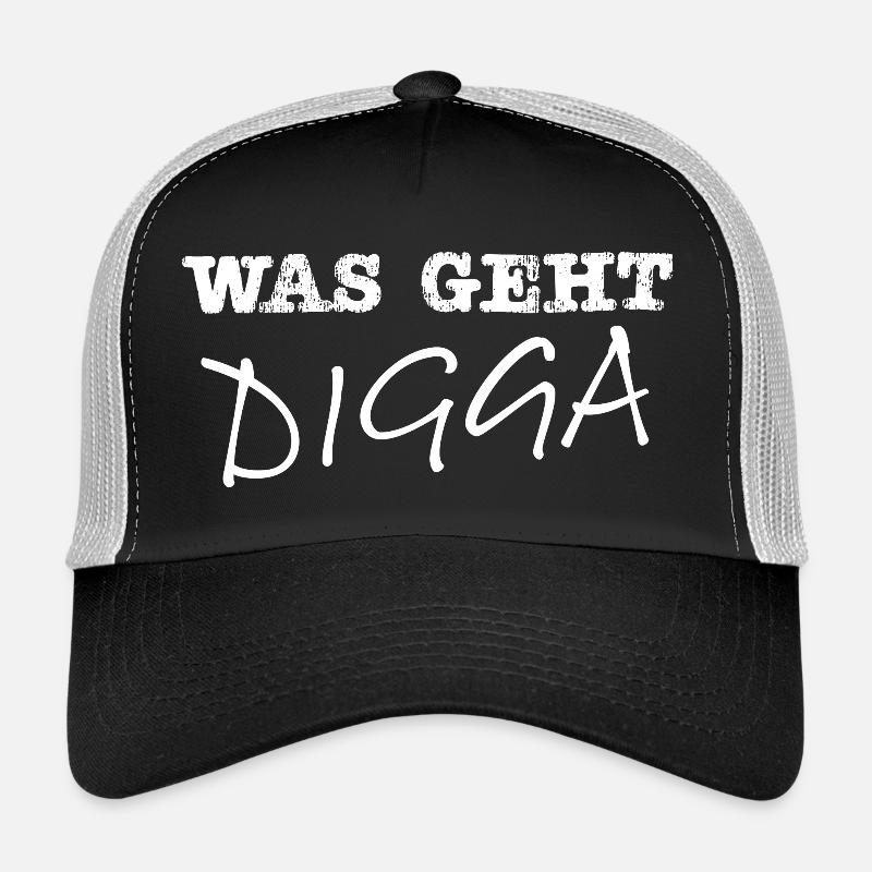 Was geht Digga weiss Trucker Cap