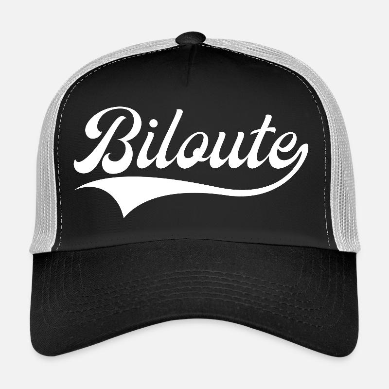 Biloute Expression Ch'ti Nordiste - Casquette trucker  - noir/gris pierre