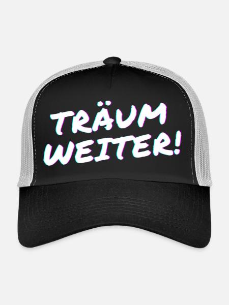 Träum weiter! - Trucker Cap - Schwarz/Steingrau