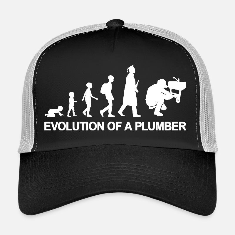 Entwicklung eines Klempners - Trucker Cap - Schwarz/Steingrau