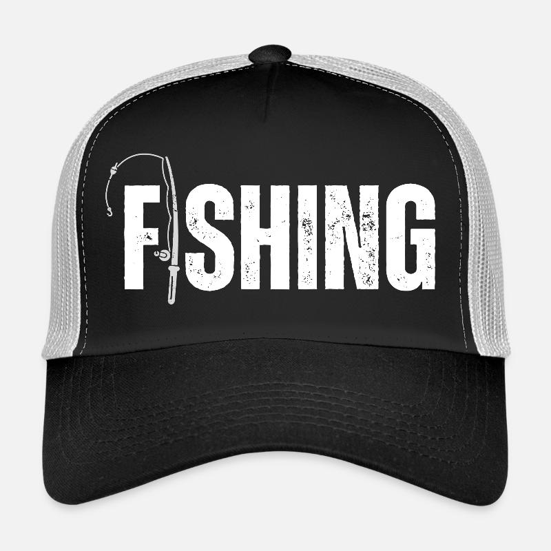 Angeln - Trucker Cap - Schwarz/Steingrau