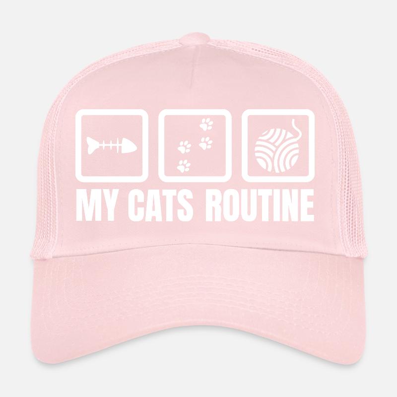 La routine de mon chat Casquette trucker 