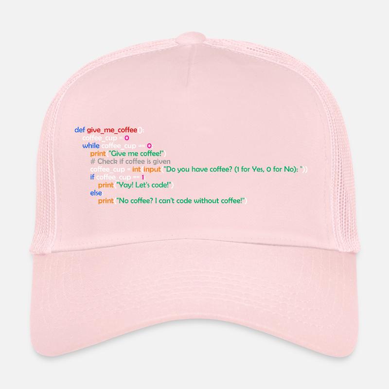 Café, Programmation, Drôle, Café Casquette trucker 