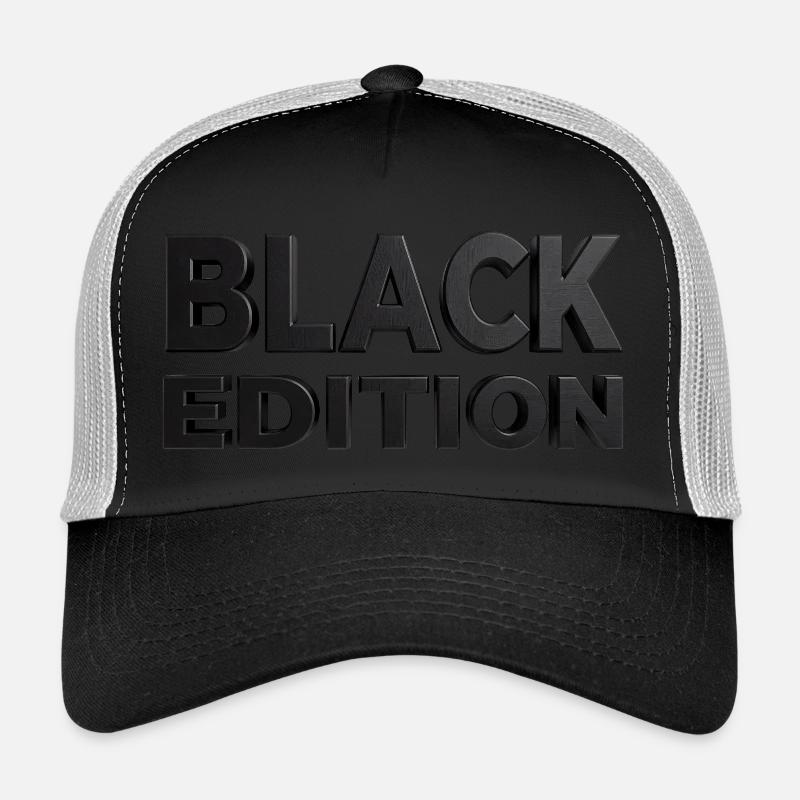 BLACK EDITION par MADFOXX - Casquette trucker  - noir/gris pierre