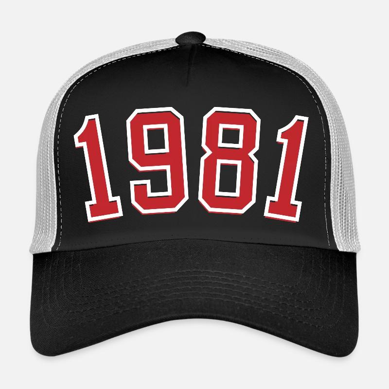 Année de naissance sport 1981 Casquette trucker 