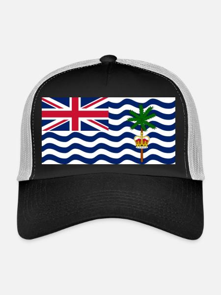 British Indian Ocean Territory - Trucker Cap - black/stone grey - Front