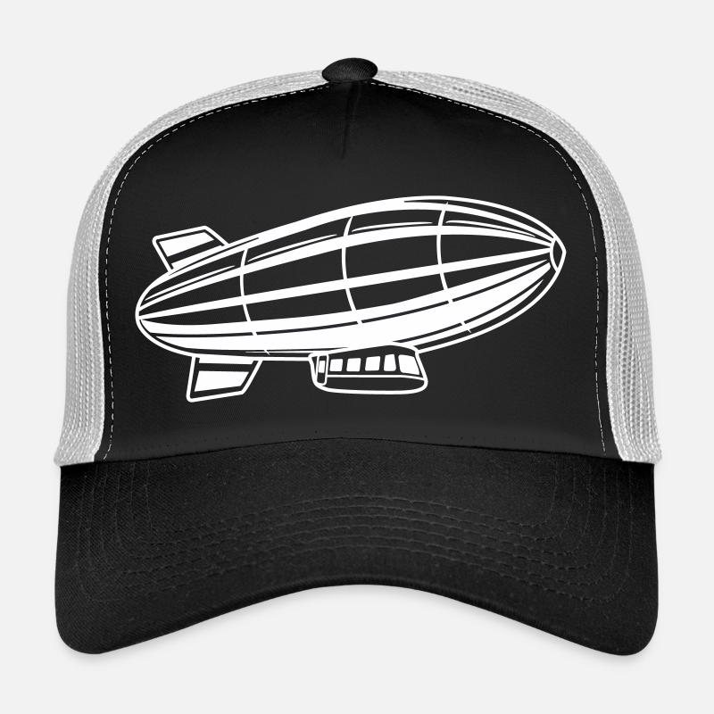Silhouette de dirigeable Zeppelin Casquette trucker 