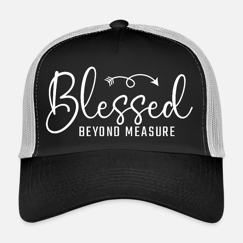 Christian Grateful Beyond Measure - Trucker Cap - black/stone grey