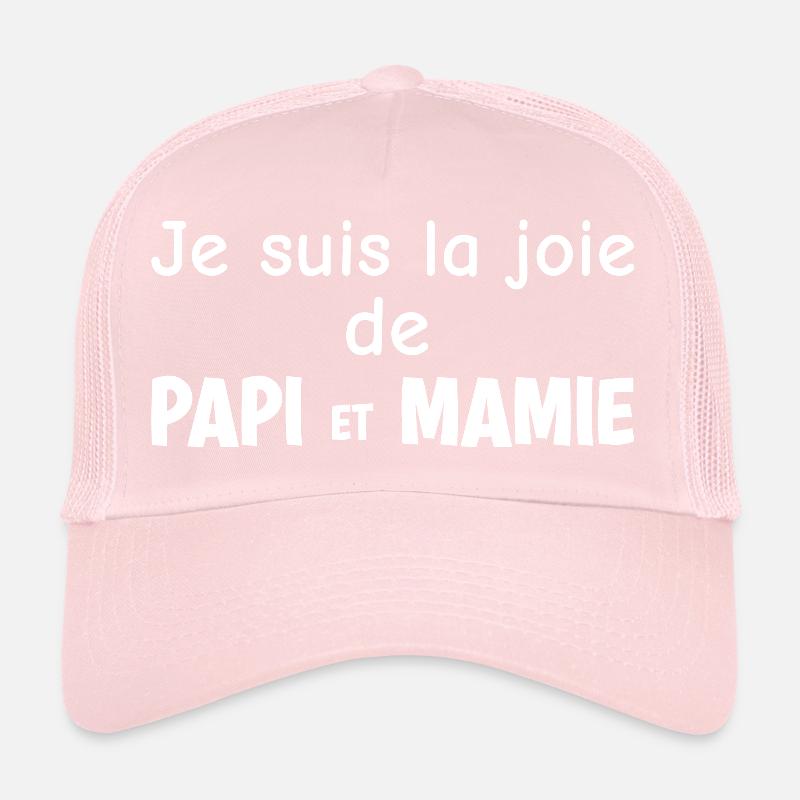 Je suis la Joie de Papi et Mamie Casquette trucker