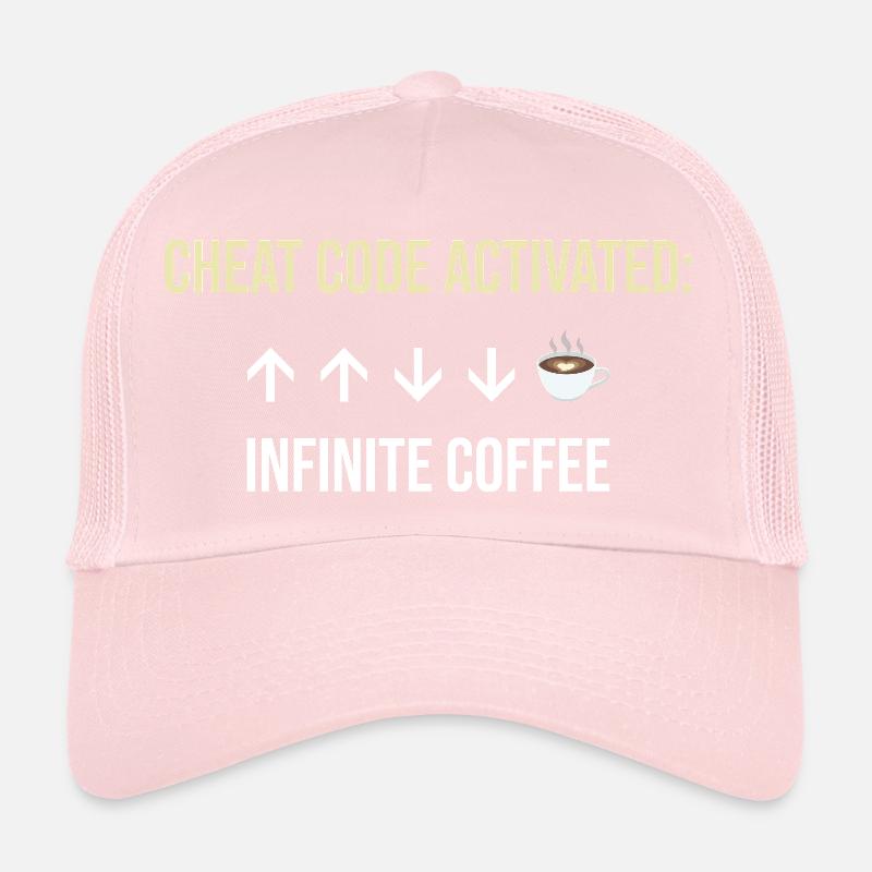 Unendlicher Kaffee Aktiver Cheat-Code Trucker Cap