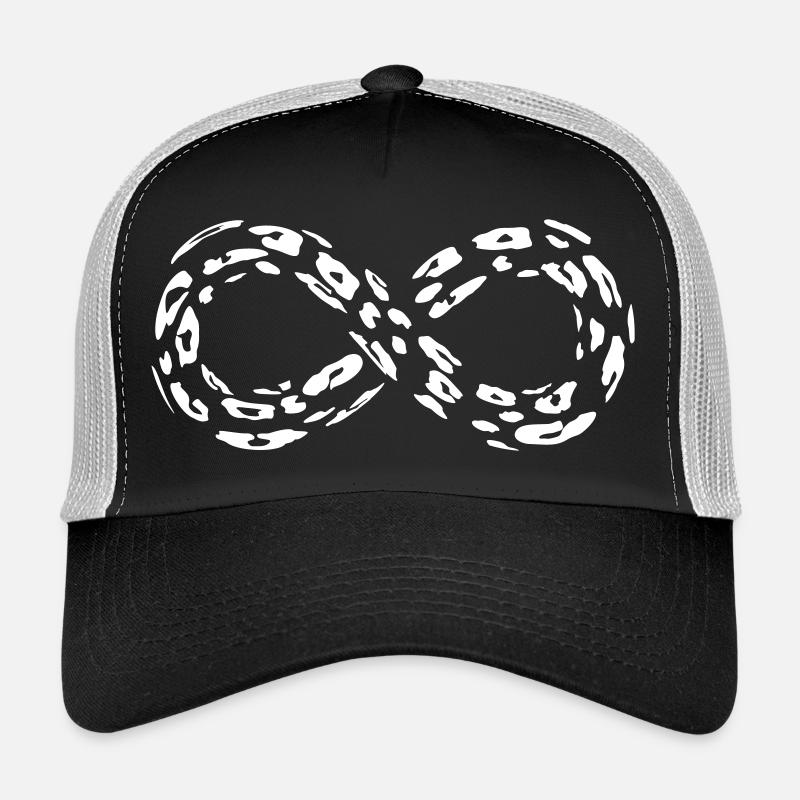 Leopard Infinity Loop - Trucker Cap - black/stone grey
