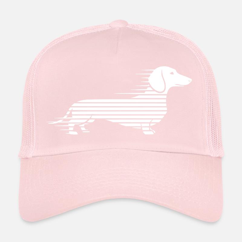 Teckel rayé en course Casquette trucker 