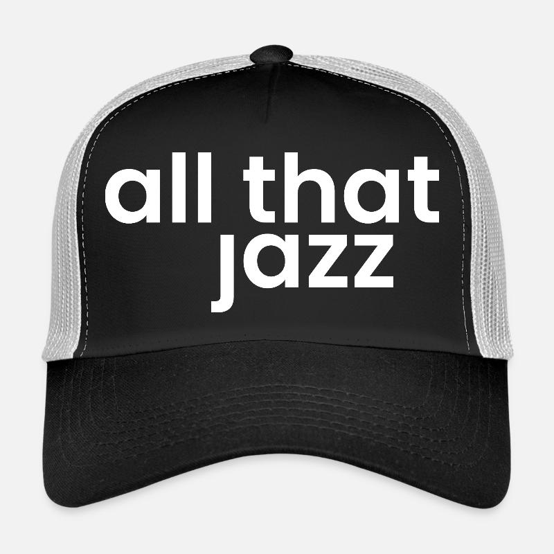 Jazz Phrase Bold Typography Trucker Cap