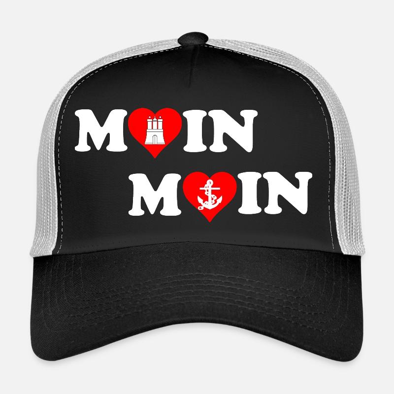 Moin Moin Heart pour Hambourg Casquette trucker 