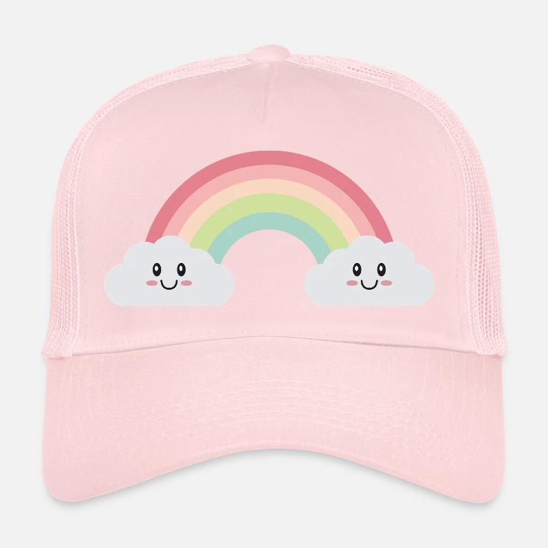 Nuages arc-en-ciel Casquette trucker 