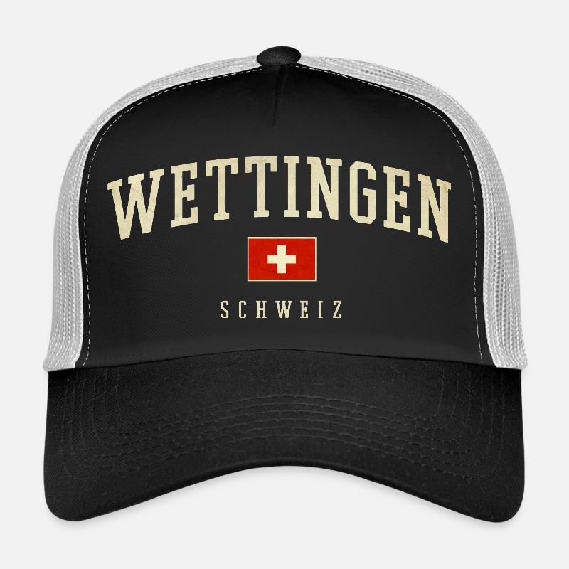 Wettingen Switzerland Banner Trucker Cap