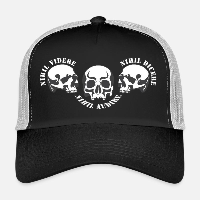Drei Schädel – Schädel-Trio Trucker Cap
