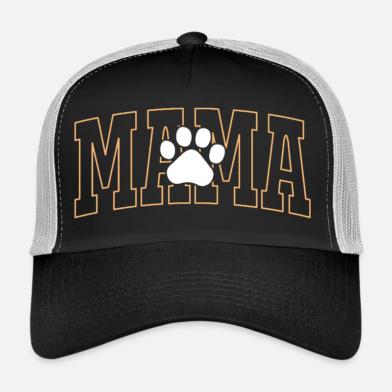 Mama mit Pfotenabdruck Trucker Cap