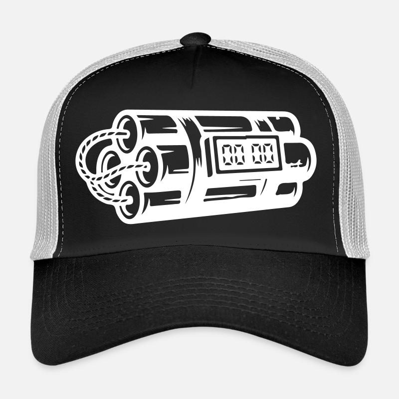 Bombe à retardement Dynamite explosive Casquette trucker 