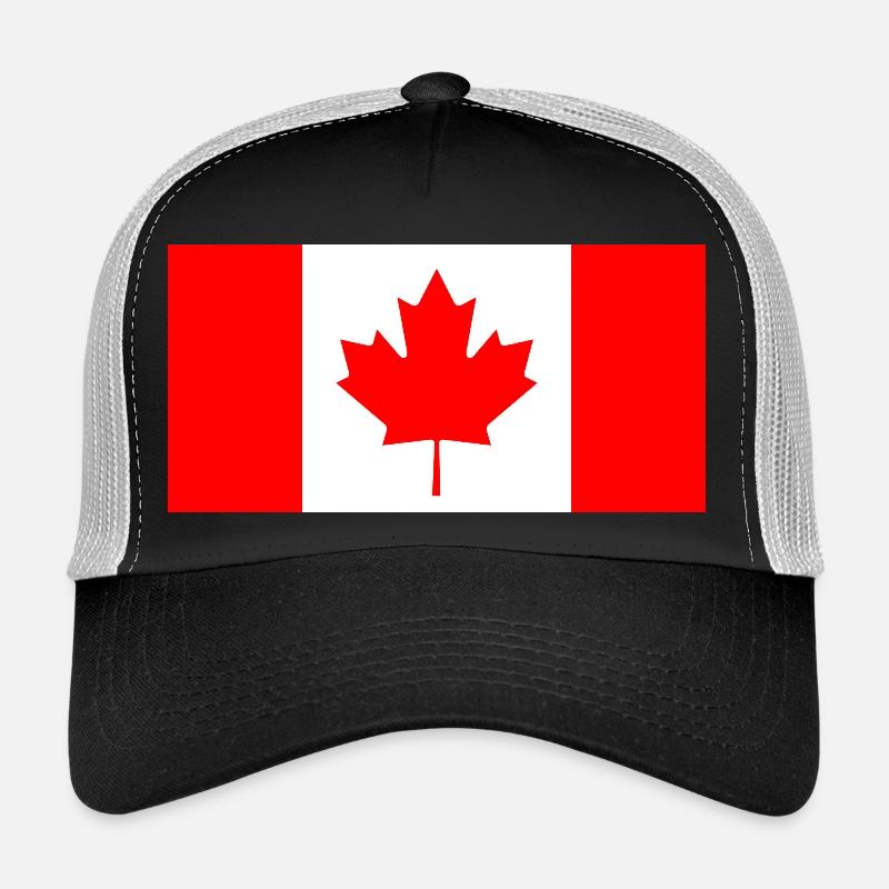 Canada Canada flag banner Trucker Cap