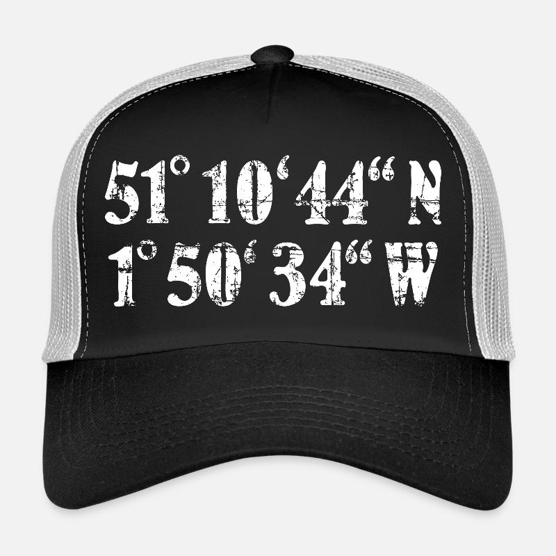 Stonehenge Coordinates Vintage White (FR) Casquette trucker 