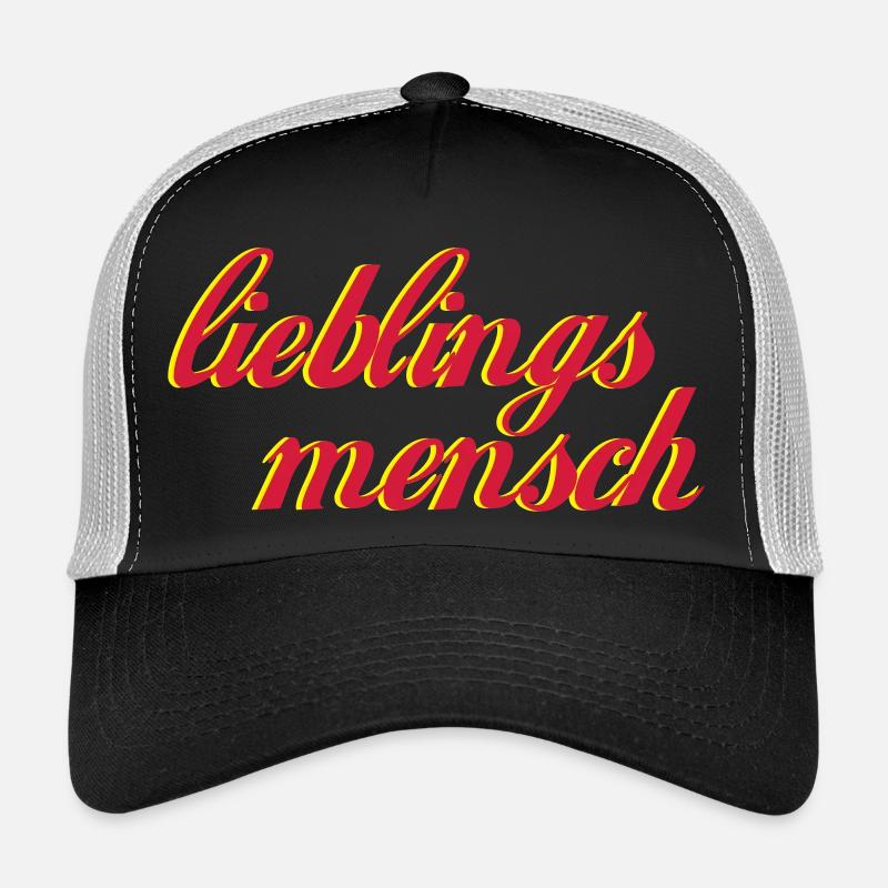 lieblingsmensch_2 - Trucker Cap - Schwarz/Steingrau