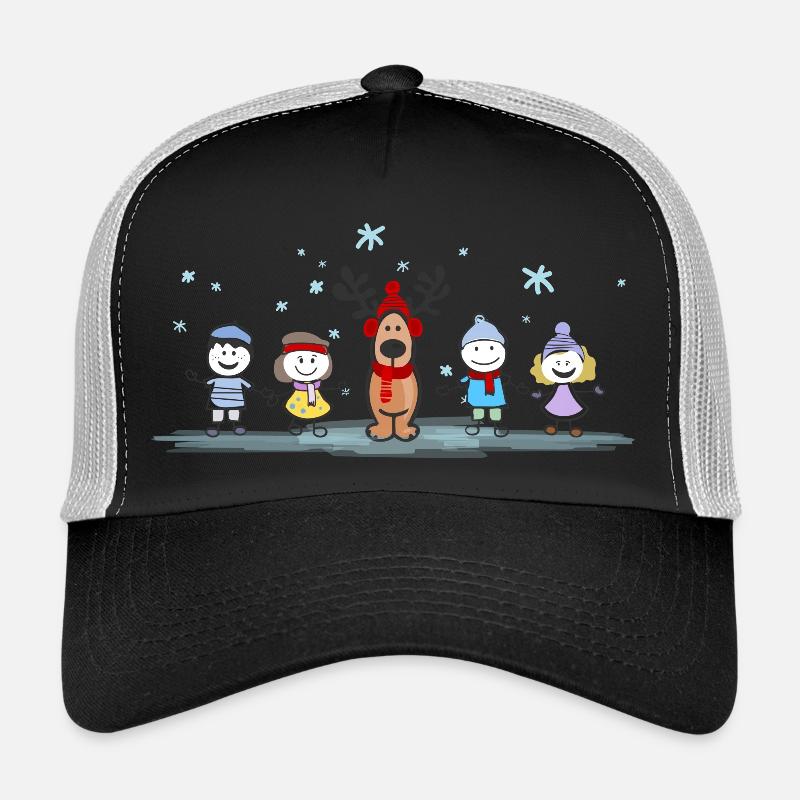 Weihnachten - Elch und Kinder Trucker Cap