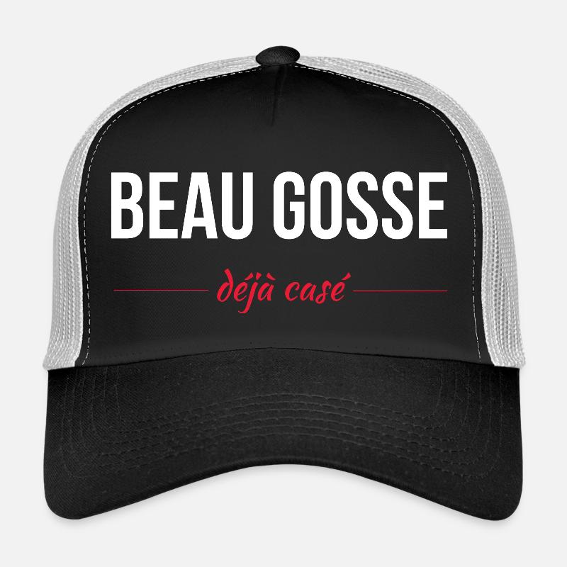 Beau gosse déja casé - Casquette trucker  - noir/gris pierre