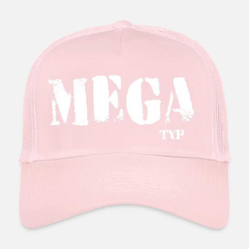 Mega Typ Grunge Schriftzug ego Trucker Cap