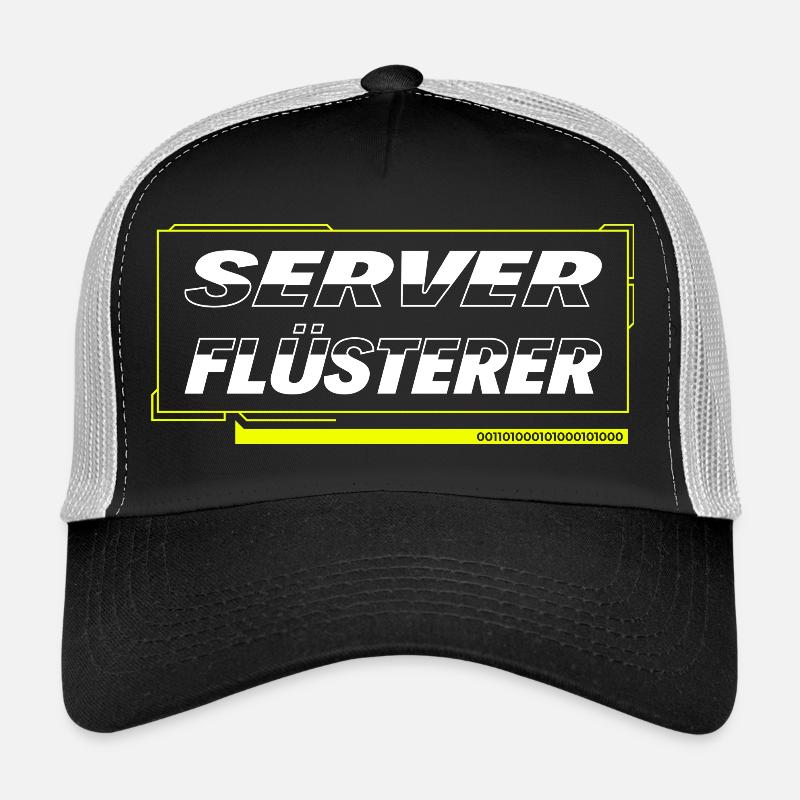 Server Flüsterer - Trucker Cap - Schwarz/Steingrau