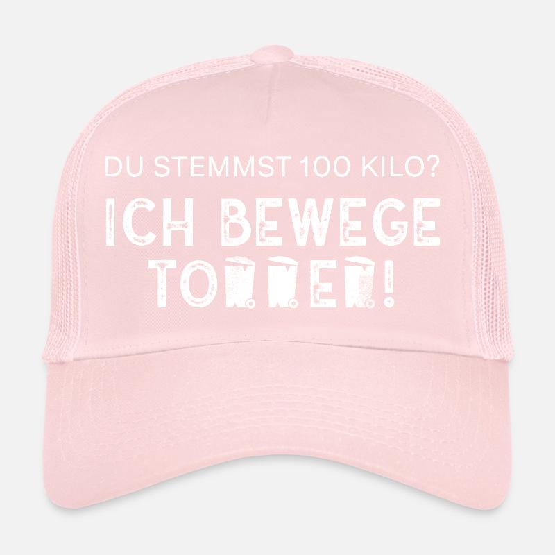 Ich bewege Tonnen - Müllfahrer/Müllabfuhr/Müllmann Trucker Cap