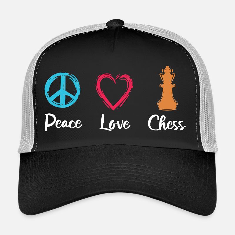 Frieden Liebe Schach Trucker Cap