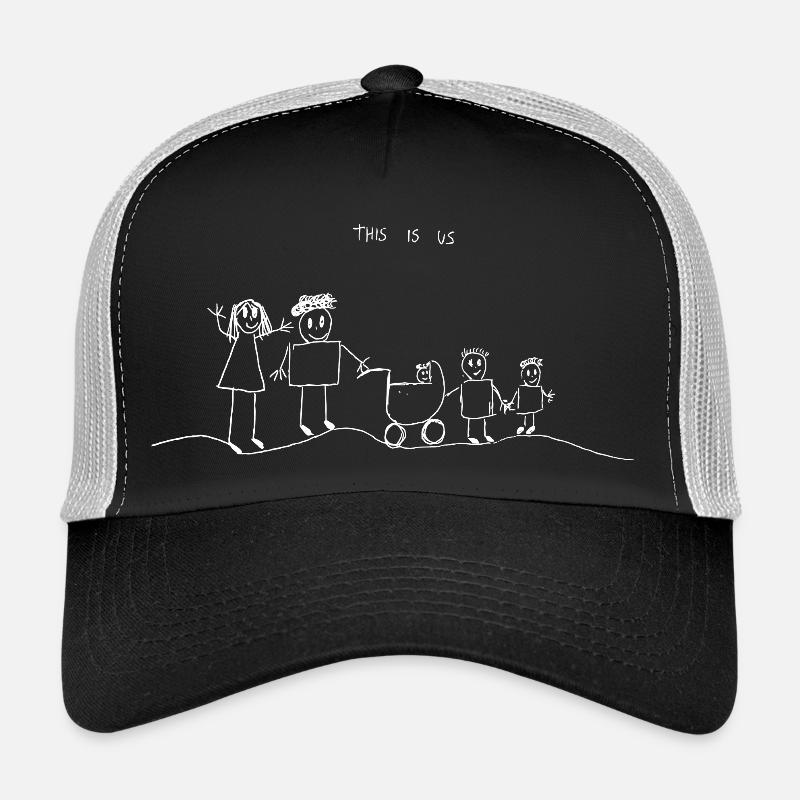 C’est nous / V-Day - Casquette trucker  - noir/gris pierre
