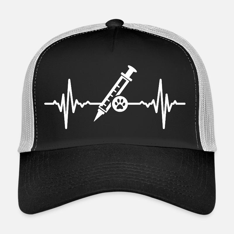 Tierarzt Spritze Herzschlag Trucker Cap