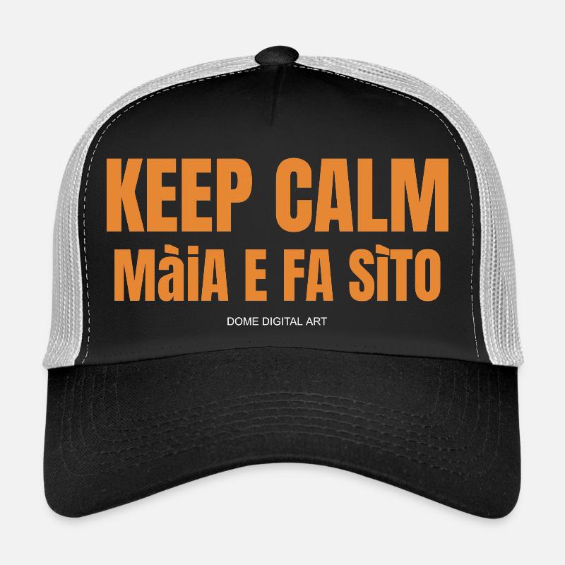 Bleib ruhig Brescianischer Dialekt 1 Trucker Cap