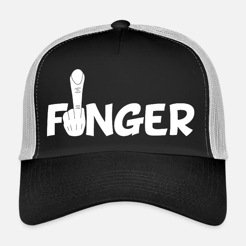 Der Finger (weiß) Trucker Cap