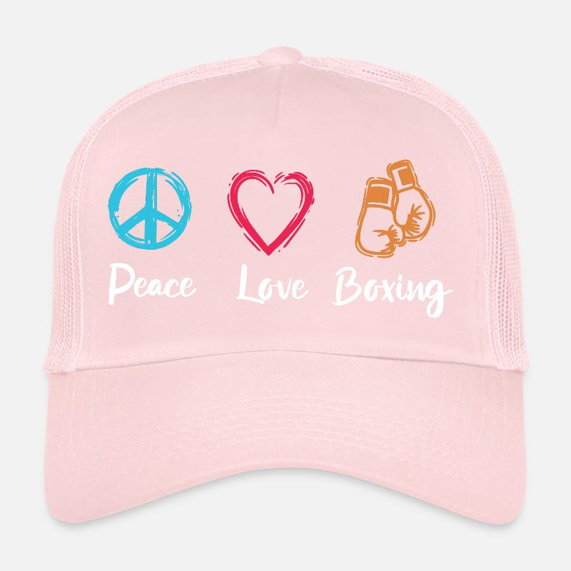 Peace Love Boxe Casquette trucker 