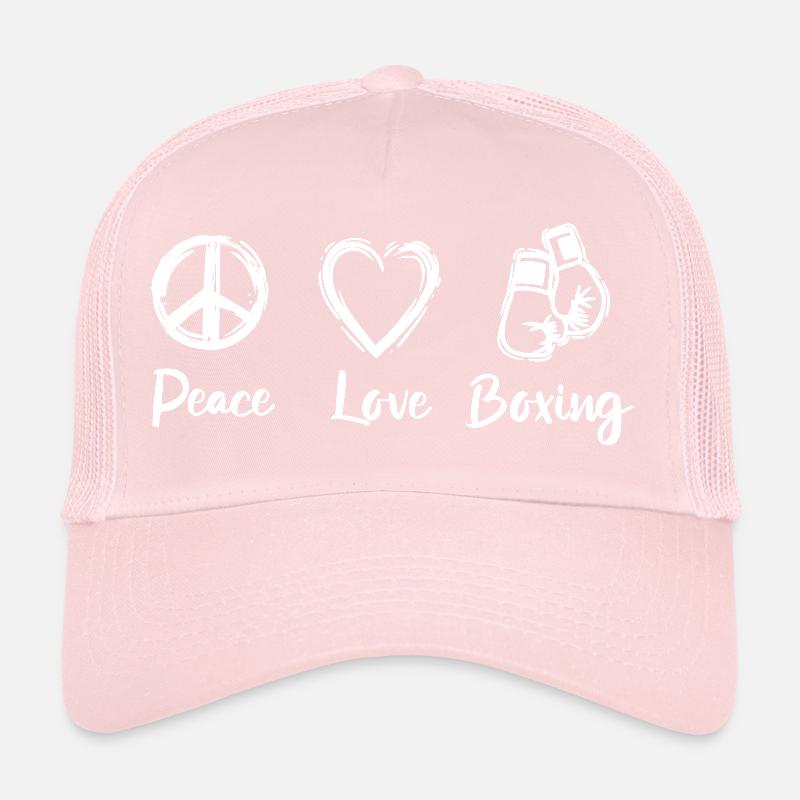 Peace Love Boxe Casquette trucker 
