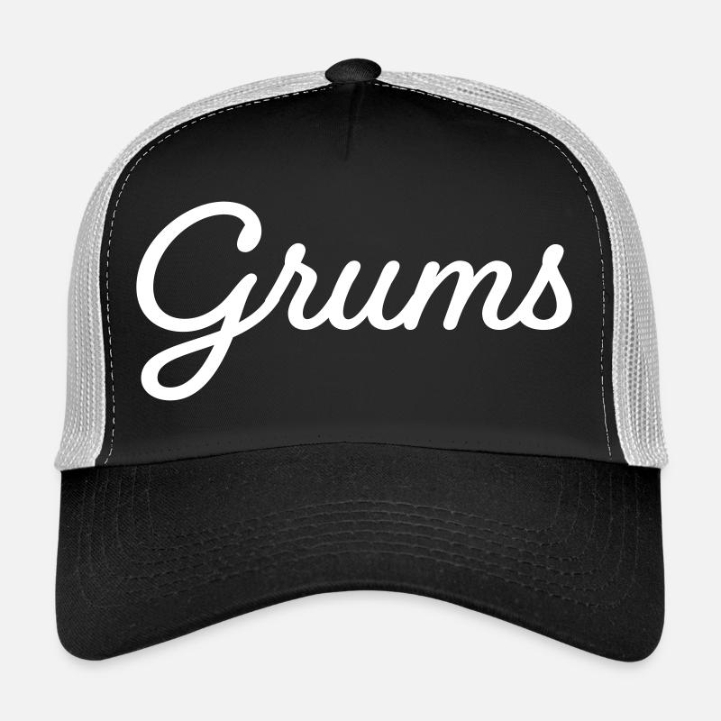 Grums blanc Casquette trucker 