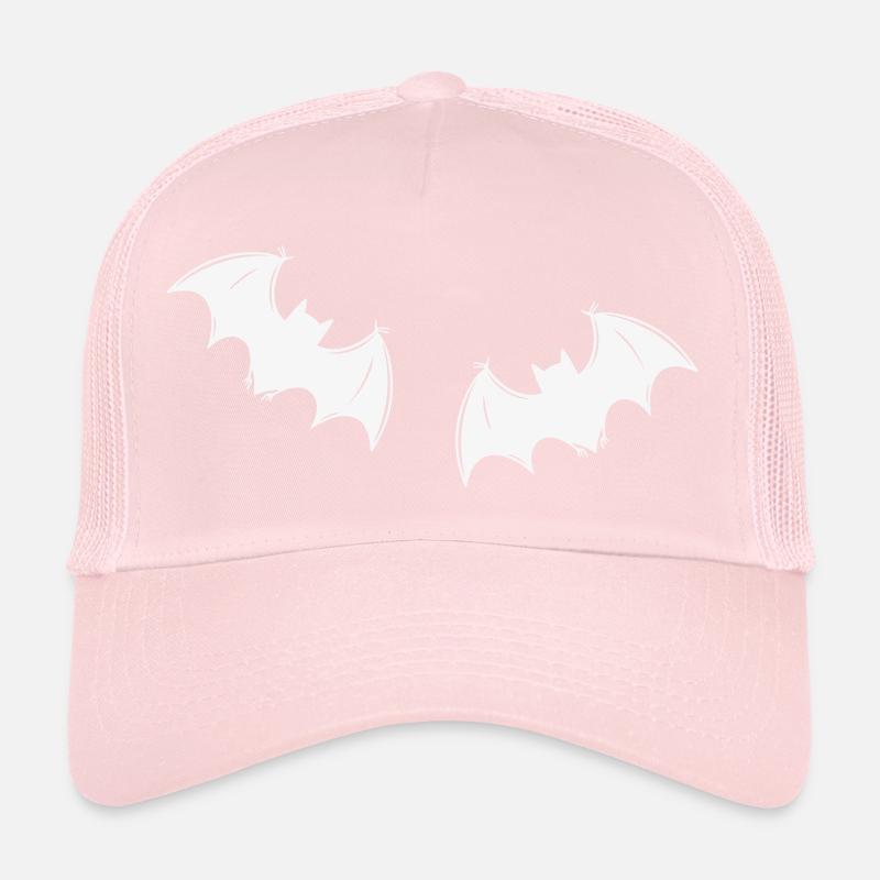 Gray bats in night flight Trucker Cap