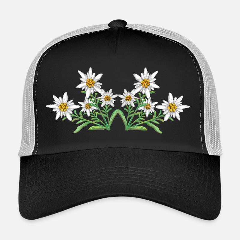 Edelweiss - Trucker Cap - black/stone grey