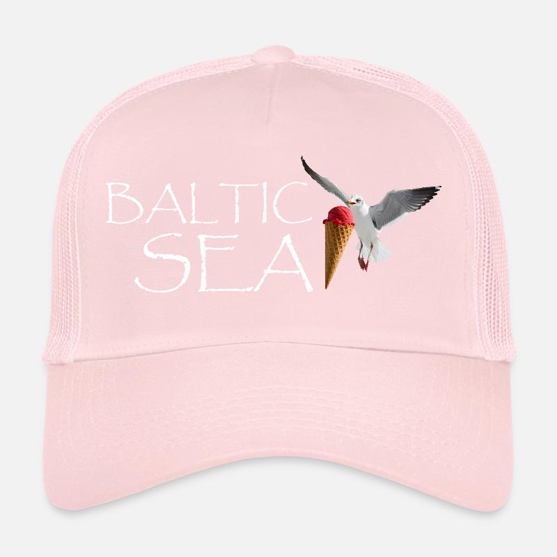 Baltic Sea Ostsee lustige Möwe maritim Trucker Cap