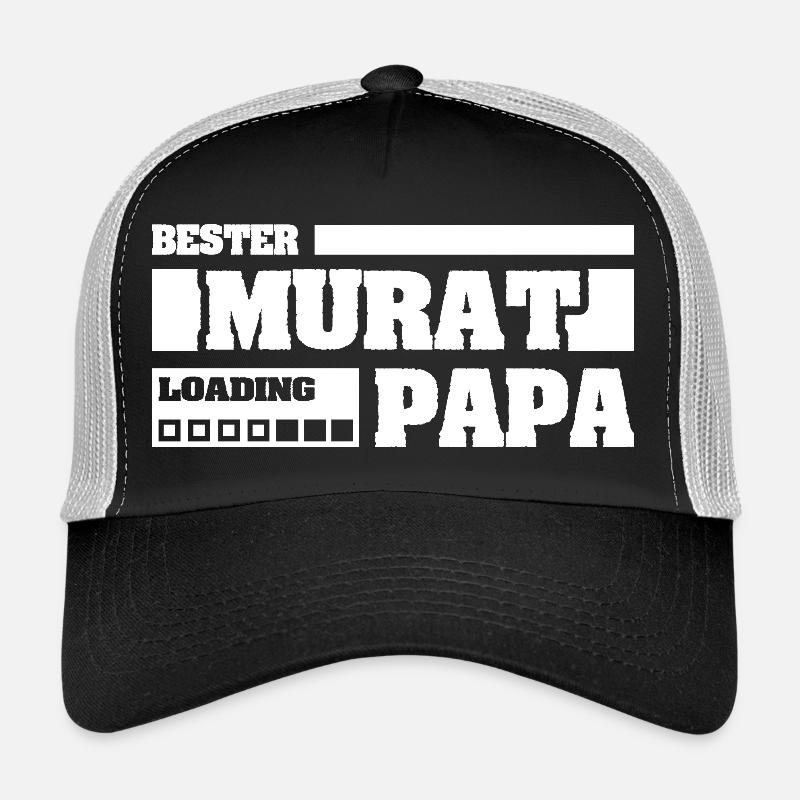 Father picture with funny loading bar for Murat Trucker Cap