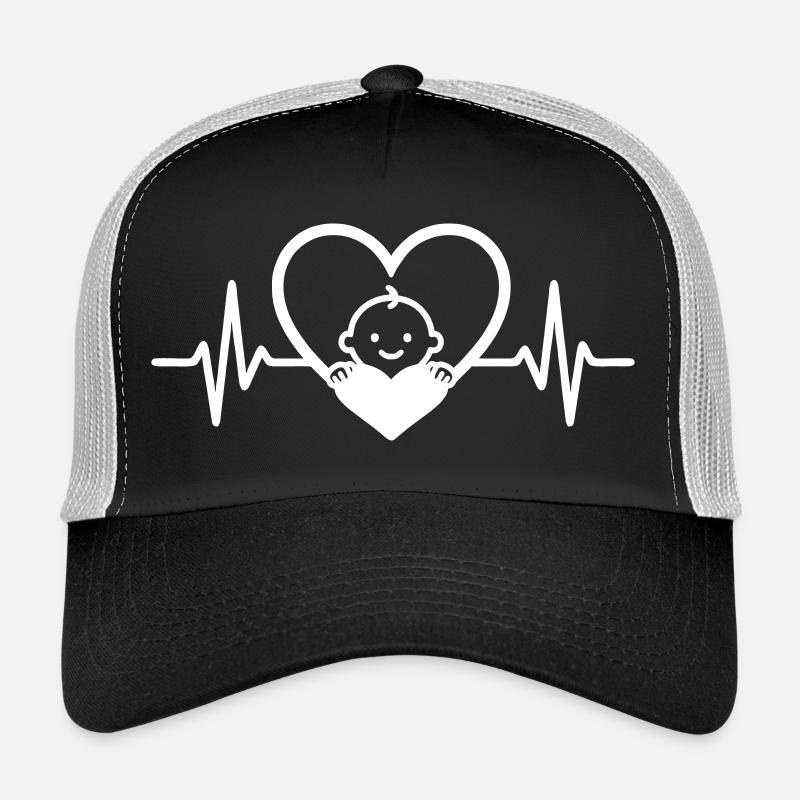 Herz Baby Werdende Mutter Schwangerschaft Lustig Trucker Cap