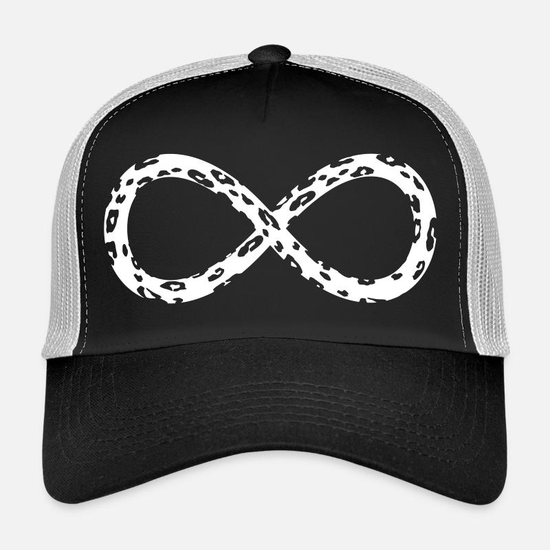 Leopard Infinity Thin Negative - Trucker Cap - black/stone grey